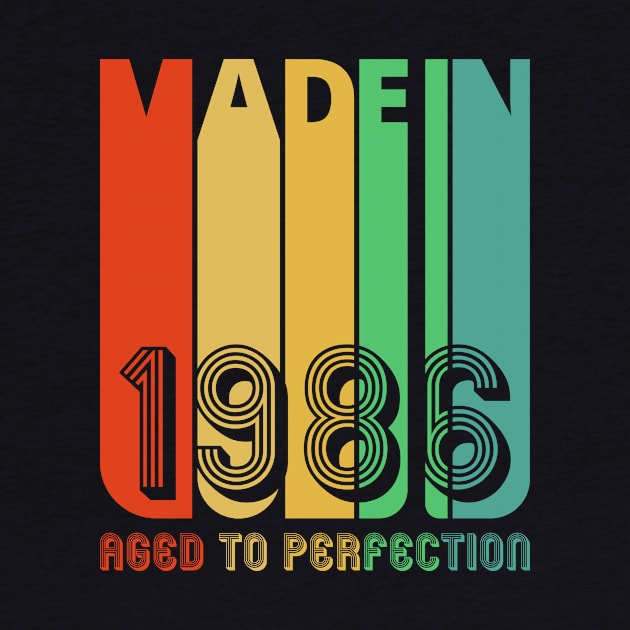 Vintage retro Made in 1986 Aged to perfection. by MadebyTigger